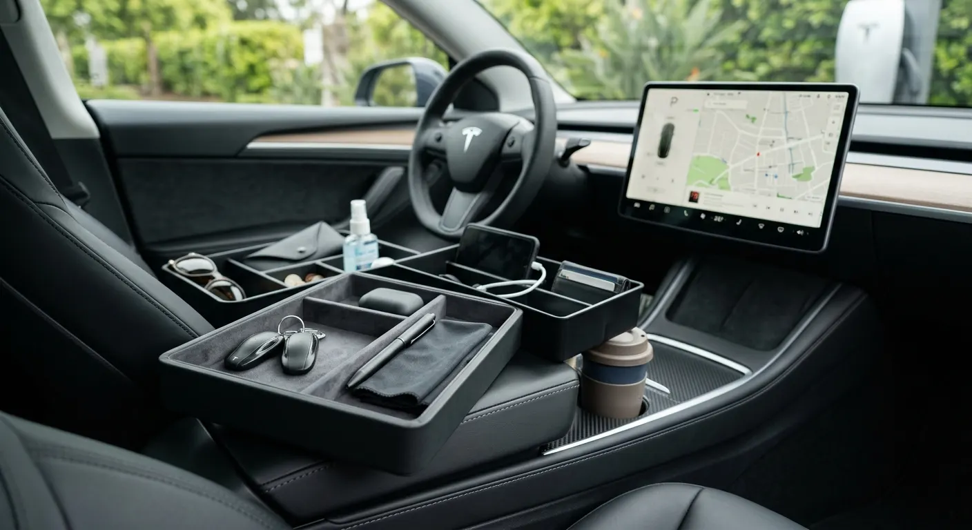Tesla Center Console Organizers Ranked: What Actually Fits