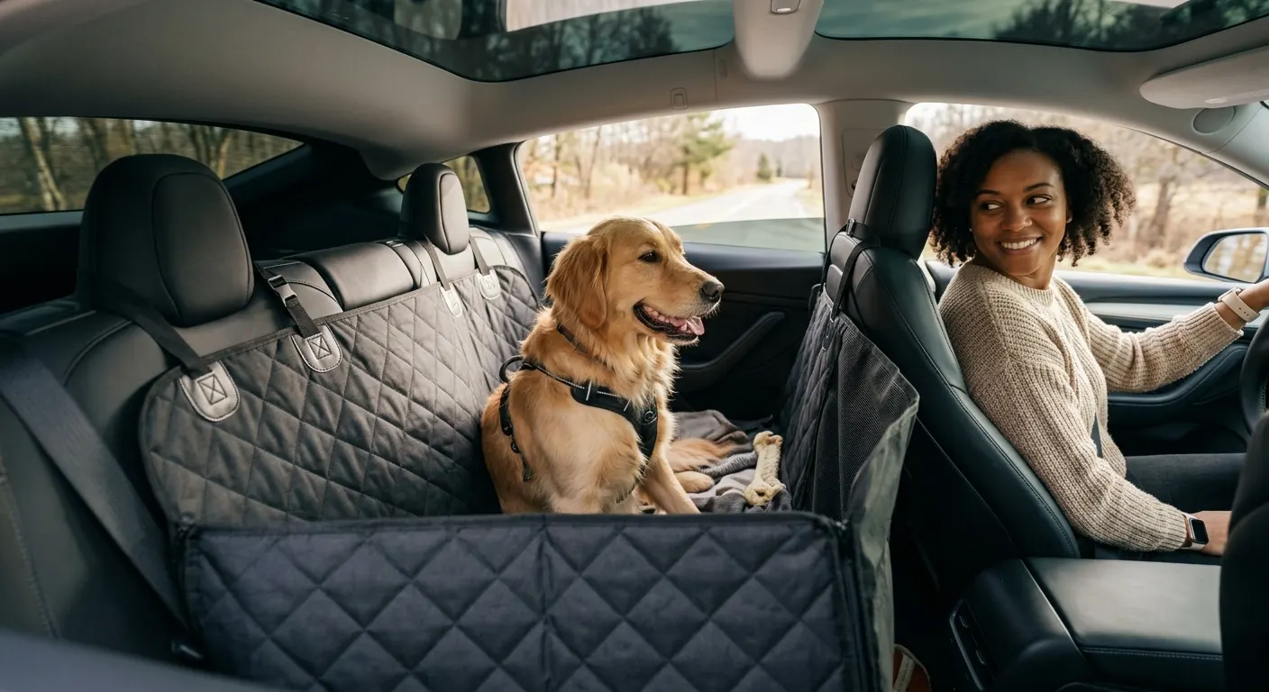 Best Tesla Pet Seat Covers and Dog Hammocks