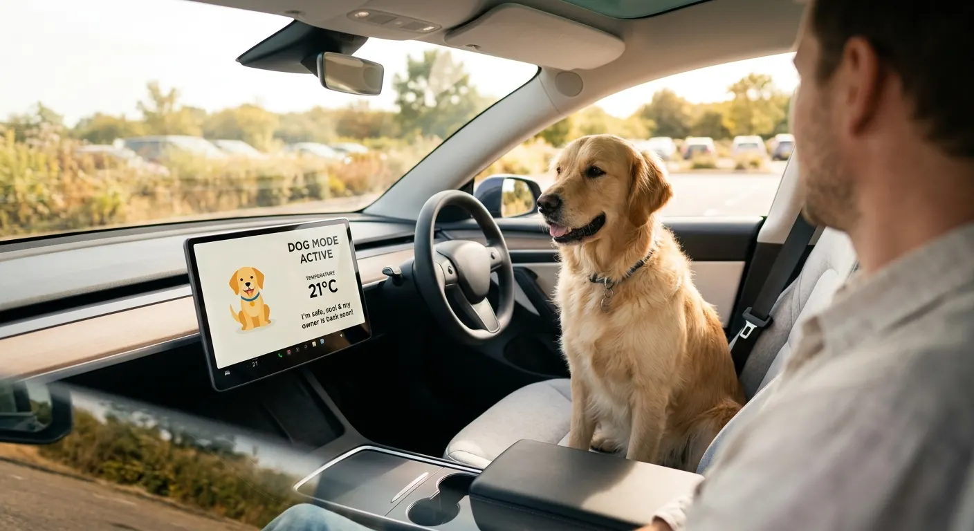 Dog Mode in Summer: Set Up Your Tesla for Hot-Weather Dog Trips